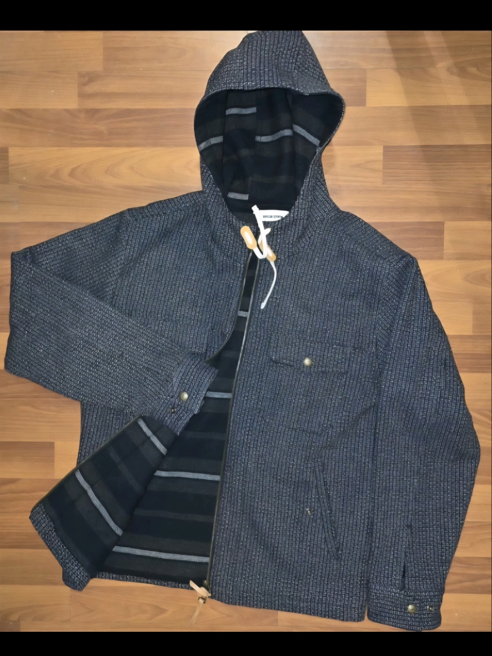 Taylor Stitch Men's Size M-L Hoodie Wool Organic Beach Cloth Lined Unreal Made